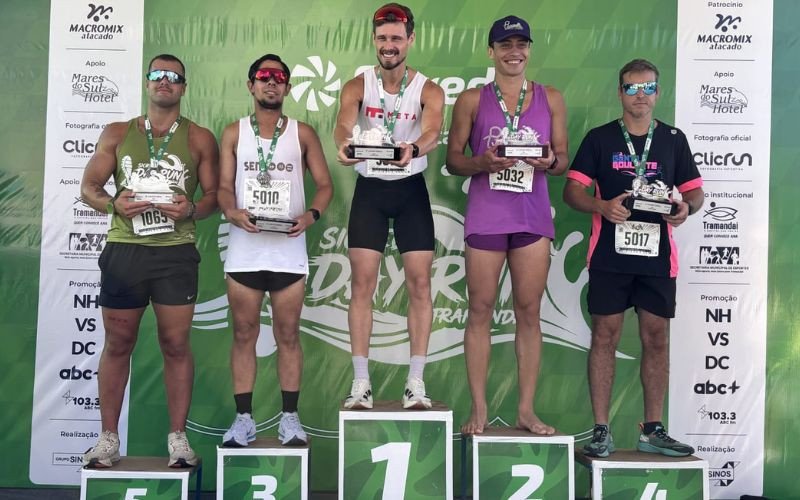 Vencedores dos 5 km do Sicredi Day Run Tramandaí neste domingo (8)
