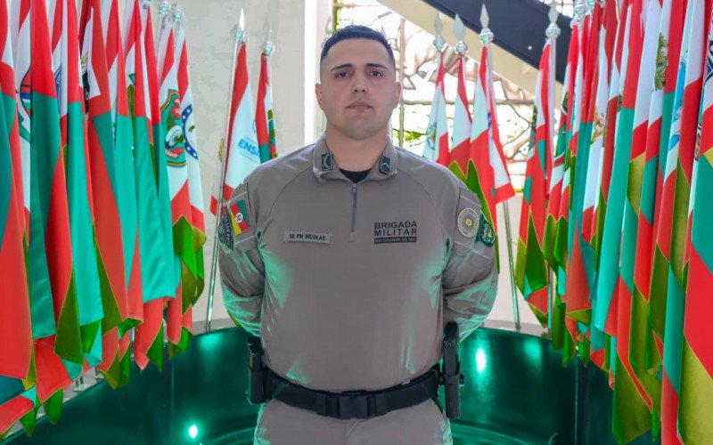 De férias, policial militar Nicolas Alex Nunes, 32 anos, entrou em confronto armado com dois assaltantes no último dia 6 (sexta-feira), impedindo assalto com reféns em  uma agropecuária na Avenida Padre Claret, no Centro de Esteio.   