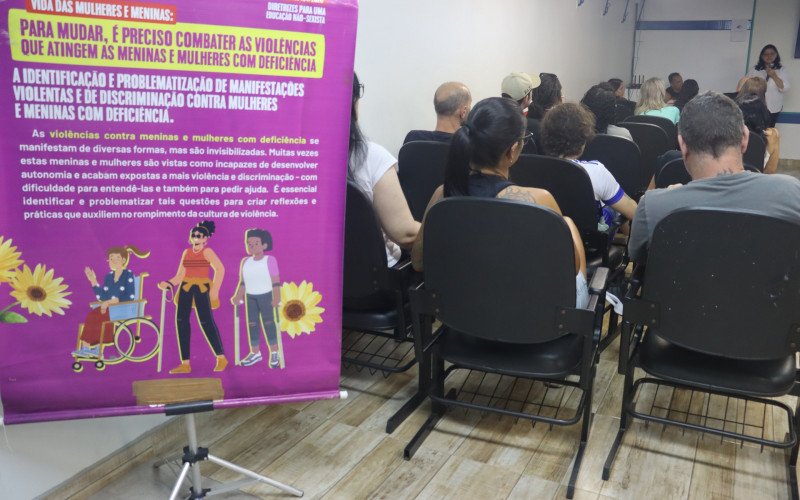 Campanha de combate à violência contra a mulher no Instituto Estadual Seno Frederico Ludwig | abc+
