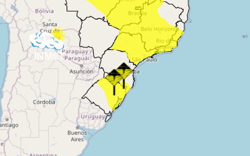 Alertas amarelos do instituto já estão valendo; além de chuva, ventos podem chegar até 60 km/h | abc+