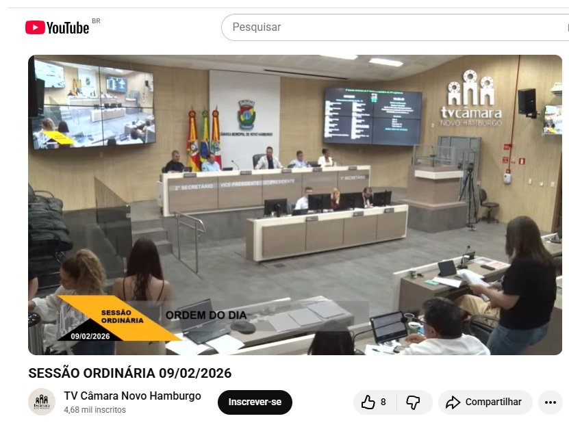 Decis&atilde;o da C&acirc;mara de Vereadores sobre intera&ccedil;&atilde;o do p&uacute;blico em transmiss&otilde;es ao vivo gera pol&ecirc;mica