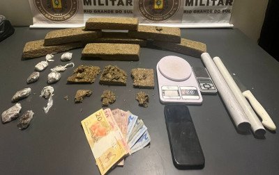 Homem é preso com mais de três quilos de droga em Canela