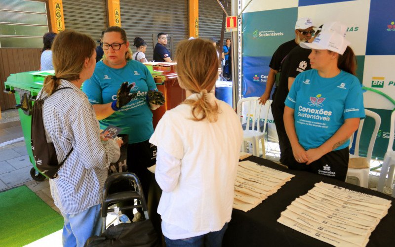Conexões Sustentáveis recolheu materiais recicláveis no Centro nesta quarta-feira (11) | abc+