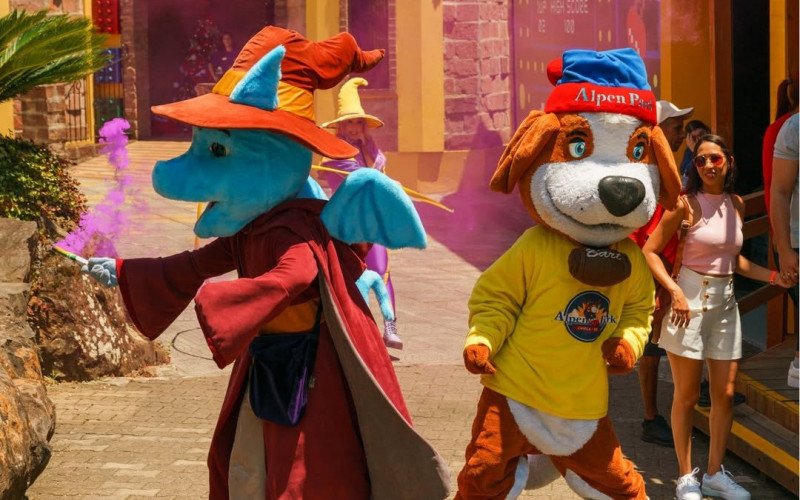 Hector e Bart em apresentação no Alpen Park