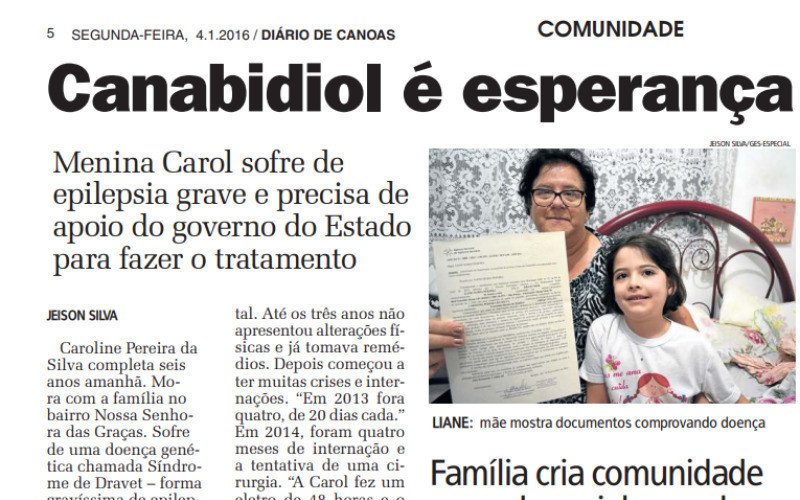 Reportagem com a Carol Pereira da Silva sobre canabidiol em 2016 | abc+