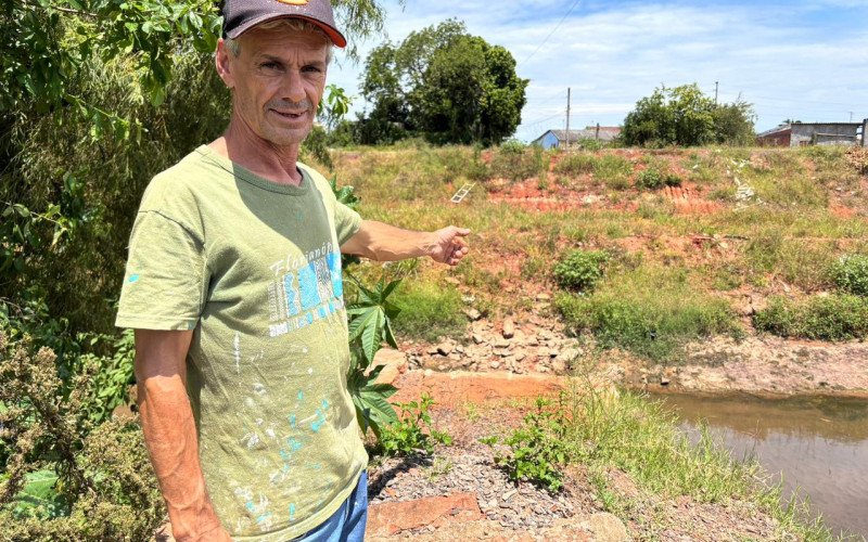 Jorge Correia, morador do bairro Santo Afonso