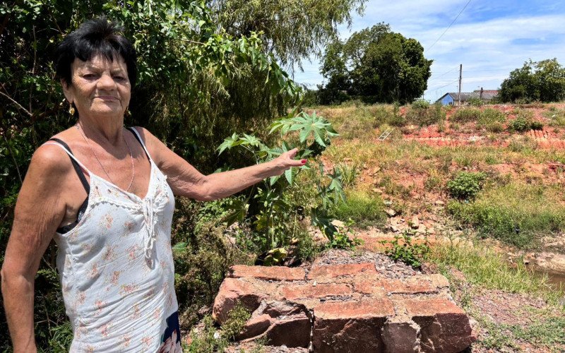 Isabel Hack, moradora do bairro Santo Afonso