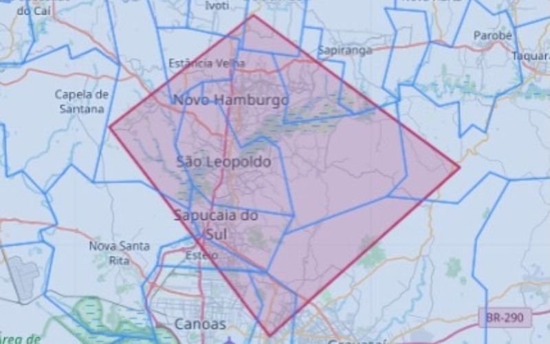 Mapa mostra ponto com risco de temporais na região metropolitana | abc+
