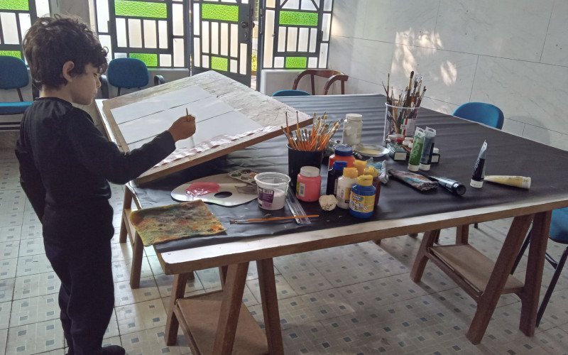 Aulas de artes na Villa Mimosa