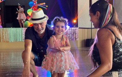 Crianças entram no clima do carnaval na Sociedade Ginástica