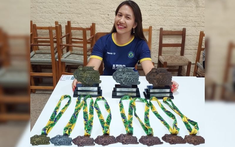 Tainara Tanaka foi homenageada na colônia japonesa