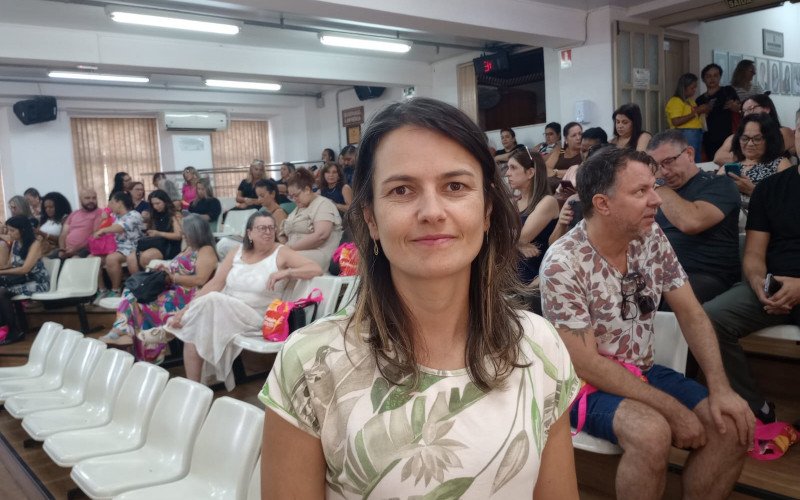 A professora Gabriela Fontana, 37 anos, que participou da atividade de abertura do ano letivo, afirmou que o evento é fundamental 
