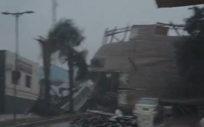 RS registra estragos ap&oacute;s 91 mil&iacute;metros de chuva em 12 horas e vento de 82 km/h