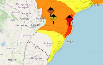 Chuva avança com risco de temporais e rajadas de vento na região