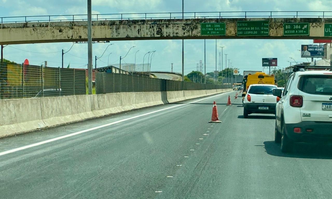 BR-116: Rodovia tem pontos de lentid&atilde;o no trecho entre Canoas e Novo Hamburgo