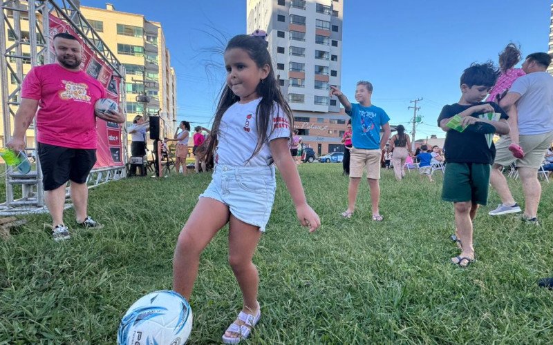 Crianças também contaram com diversas brincadeiras durante evento
