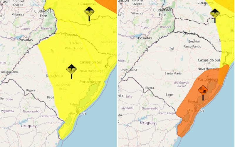 Inmet emitiu alertas para o Rio Grande do Sul | abc+