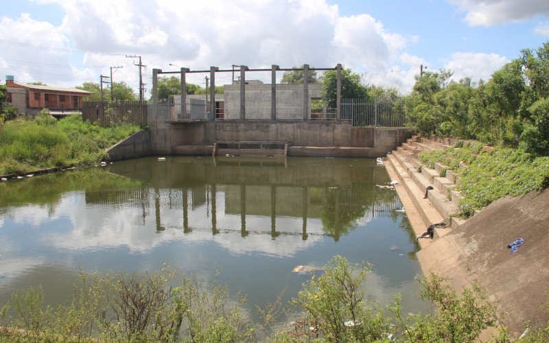 Reservatório de água da Casa de Bombas do bairro Canudos