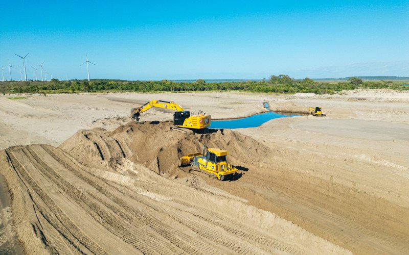 Fase de obras da Lake Bairro Planejado