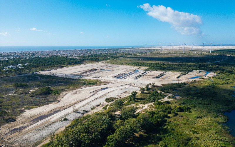 Fase de obras da Lake Bairro Planejado