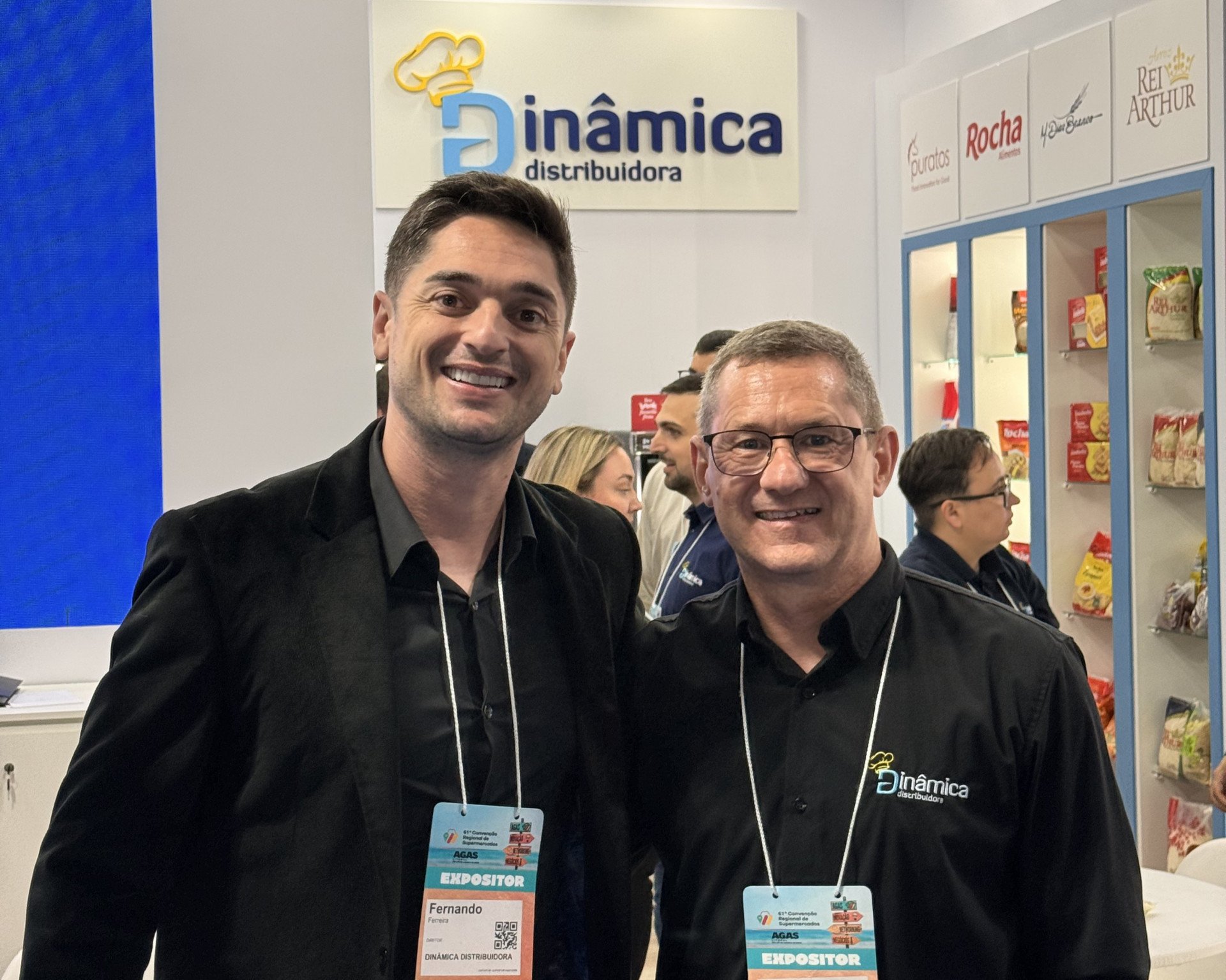 Fernando Ferreira, CEO da Din&acirc;mica Distribuidora, e Ismael Kaiser, controller | abc+