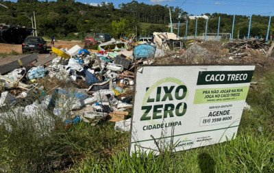 Lixão a céu aberto preocupa moradores próximos a escola em Campo Bom