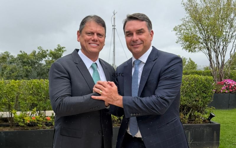 Flávio Bolsonaro e Tarcísio de Freitas | abc+