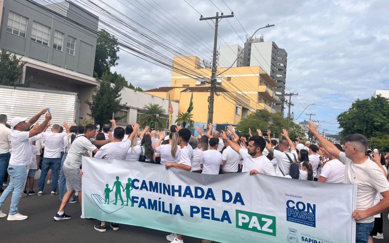 Caminhada da Família pela Paz inicia as comemorações dos 71 anos de Sapiranga