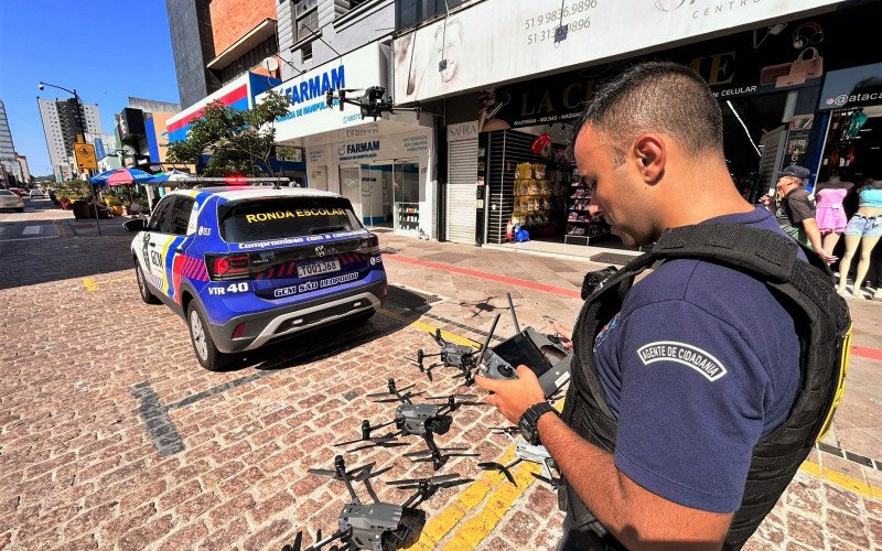 A Prefeitura de São Leopoldo adquiriu drones para reforçar a segurança do município.