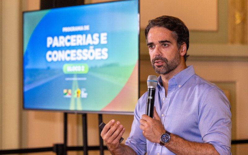 Governador Eduardo Leite concede coletiva sobre o Bloco 2 de concessão de rodovias | abc+