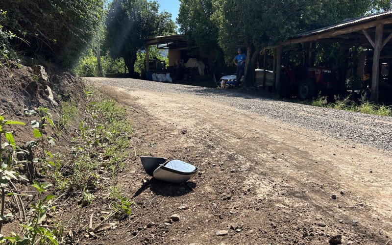 Médico de 60 anos tenta matar irmão em Presidente Lucena; imagem do local em que médico atropelou idoso quando seguia até o sítio do irmão
