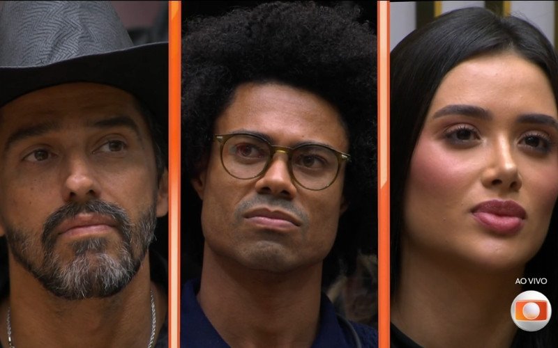 Alberto Cowboy, Breno e Jordana disputavam o paredão falso no BBB 26 | abc+