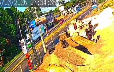 VÍDEO: Câmeras de segurança registram momento de colisão que matou motociclista na RS-240 em São Leopoldo