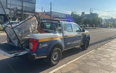 Polícia de Trânsito recupera aparelhos de ar-condicionado furtados em Canoas