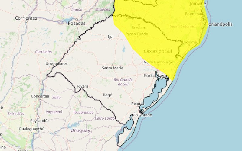 Inmet emitiu alerta de chuvas intensas para quase todo o território brasileiro