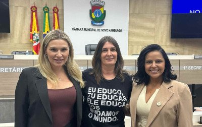 Bancada feminina apresenta projetos para combater violência contra a mulher em Novo Hamburgo