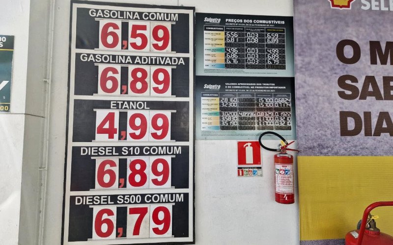 Preço dos combustíveis varia entre postos de Novo Hamburgo