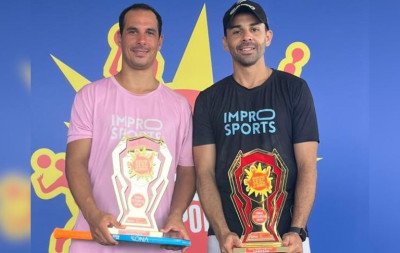 Dupla de Sapucaia do Sul é campeã de beach tennis em Torres