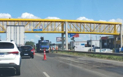 BR-116: Trecho de São Leopoldo tem obras e estreitamento de pista entre a Scharlau e as pontes do Sinos