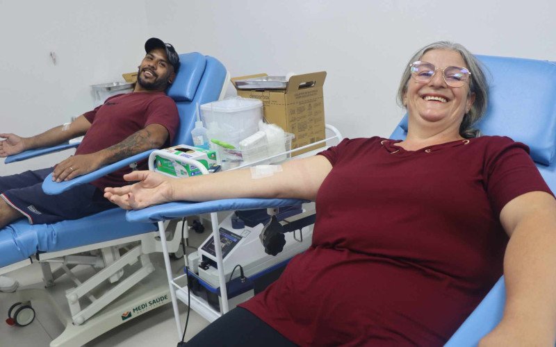 Rudimar e Jacinta são doadores de sangue assíduos