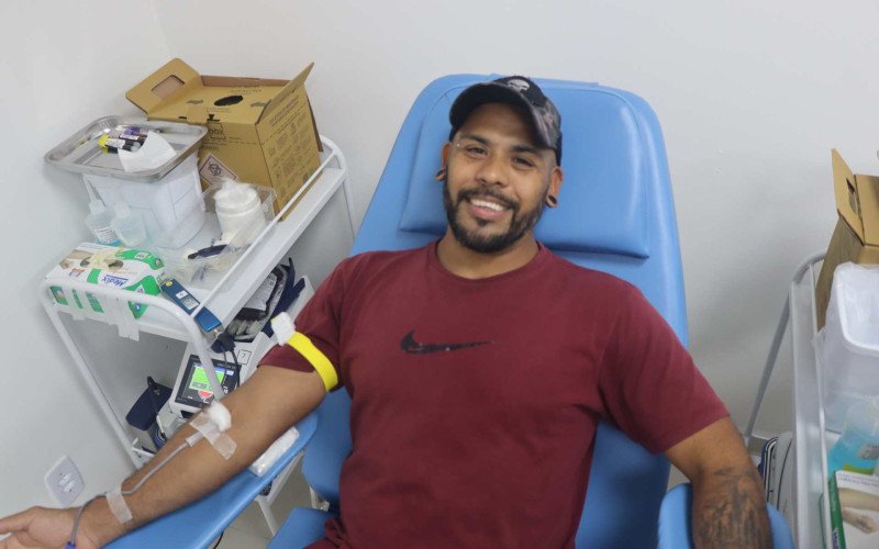 Coleta de sangue em Estância Velha