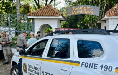 Homem é preso após invadir zoológico e matar animal no interior do Rio Grande do Sul