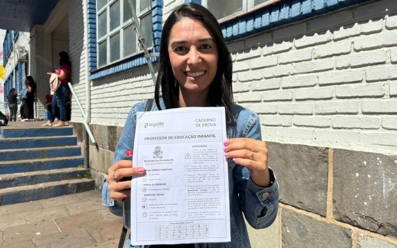 Cálita de Almeida, de Taquara, tenta vaga para educação infantil em Gramado