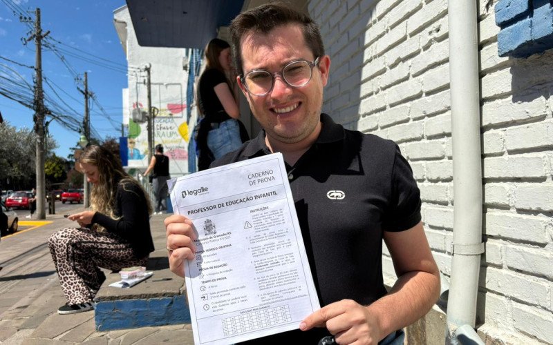 Andrei dos Santos, de Parobé, também fez o processo seletivo para educação infantil