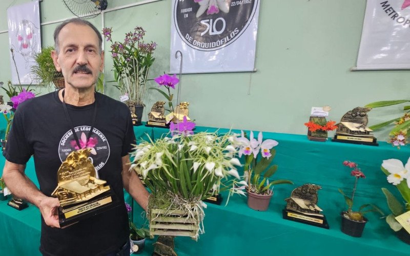 134ª Exposição de Orquídeas em São Leopoldo - Julio levou o troféu de melhor planta da edição