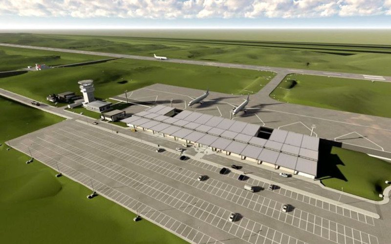 Projeto do novo Aeroporto da Serra Gaúcha, em Vila Oliva