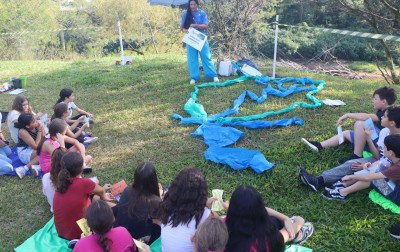 Alunos de dez escolas participam da abertura da Quinzena das Águas em Parobé