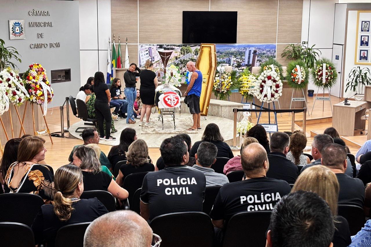“Certeza de que foi um herói: Campo Bom se despede de guarda municipal que morreu durante ocorrência no Rio dos Sinos