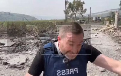 VÍDEO: Jornalista escapa por pouco de míssil que caiu durante gravação no Líbano