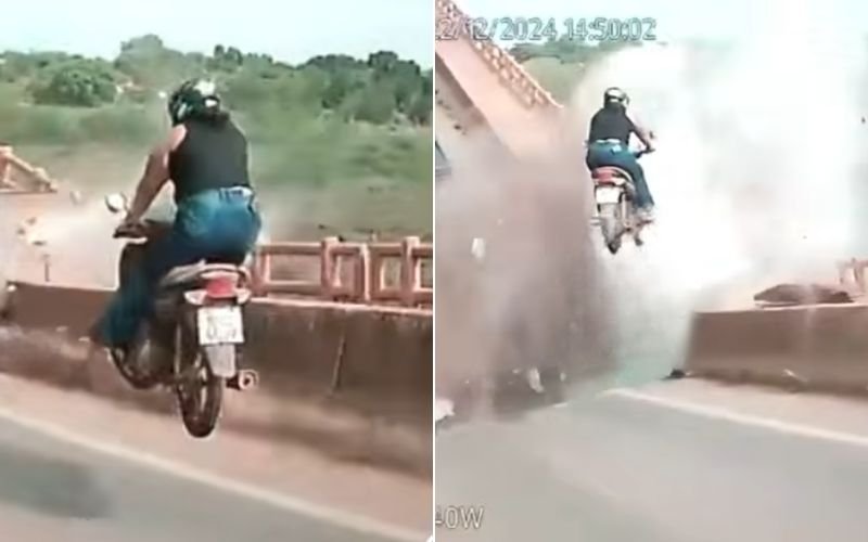 Desabamento de ponte: Câmera de caminhão mostra moto voando e veículos caindo em rio; tragédia matou 17 pessoas; veja